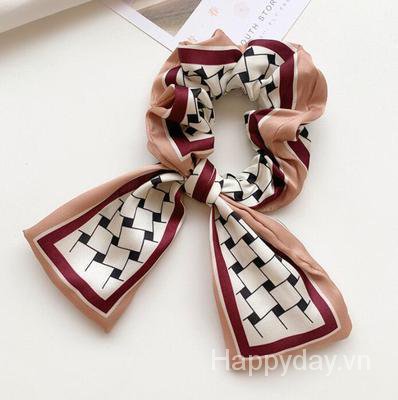 Dây buộc tóc khăn lụa thời trang cho nữ