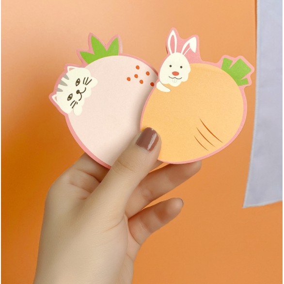 Giấy note ghi chú memo pad hình động vật đáng yêu Giấy nhớ sticky