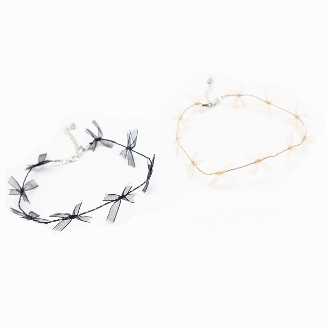 Choker ren nơ phong cách hàn quốc