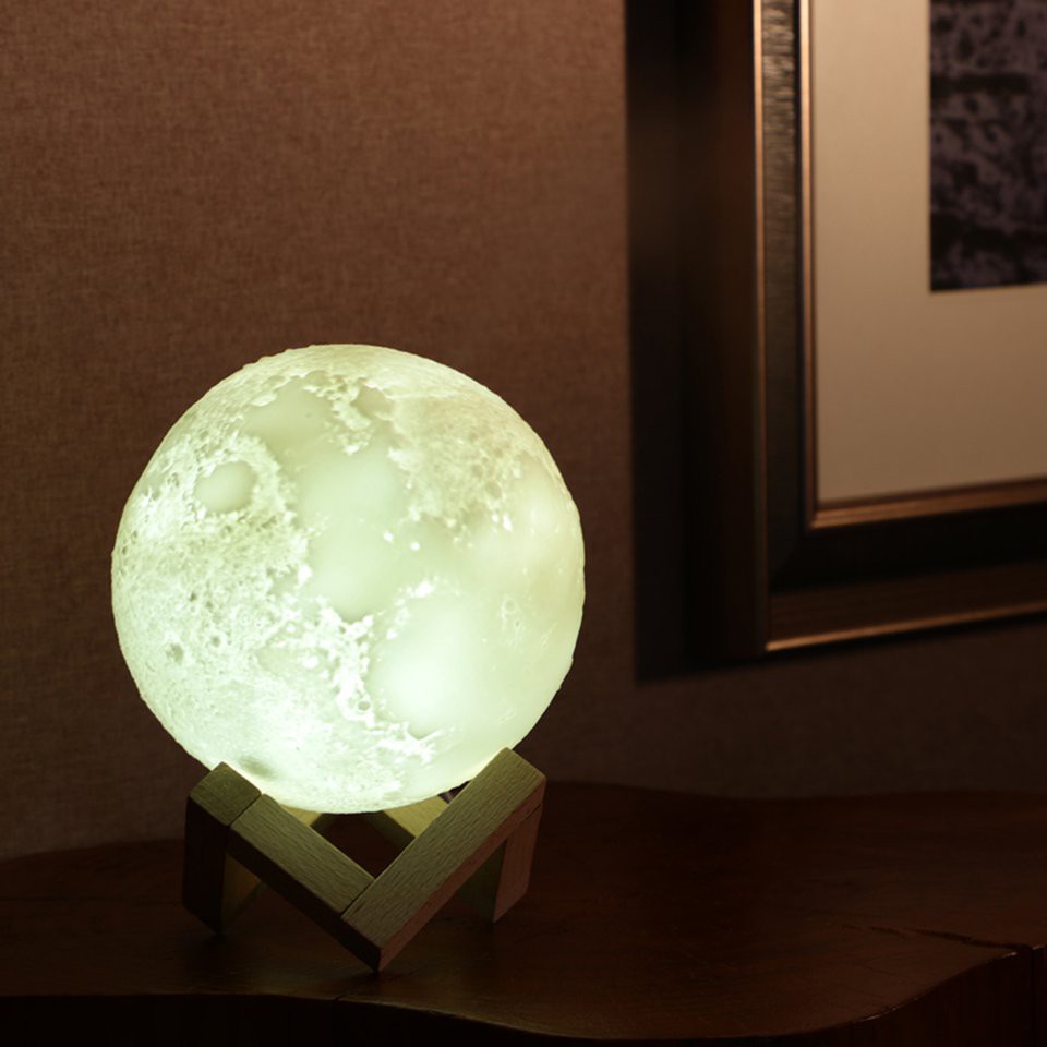 #DEY 880ML Moon Lamp Light Air Humidifier Diffuser Aroma Night Cool Mist Purifier
