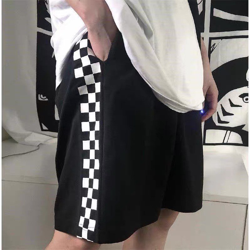 Quần short thun nam nữ unisex form rộng ulzzang mix hè đông siêu cute đủ 2 màu xám/ đen Zenone_store