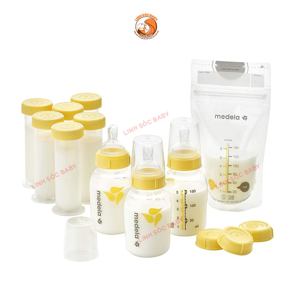 Bình trữ sữa Medela 150ml 250ml, chính hãng nhập Mỹ , an toàn tuyệt đối, mẹ an tâm trữ sữa cho bé