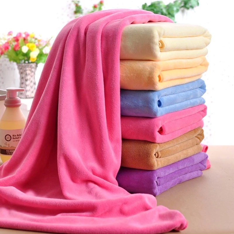 Khăn Tắm Vải Sợi Nhỏ Thấm Hút Tốt Kích Thước 70x140cm