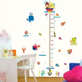 DECAL DÁN TƯỜNG THƯỚC ĐO ĐẠI DƯƠNG