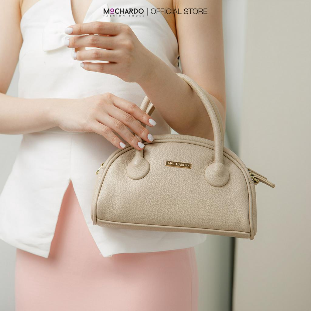 Túi Xách Nữ MOCHARDO BN-5 Đeo Chéo Xách Tay Hình Bán Nguyệt Da Trơn