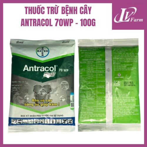 Thuốc Trừ Bệnh ANTRACOL 70WP -100g - Bổ Sung Kẽm, Bảo Vệ Cây Trồng, Hoa Lan