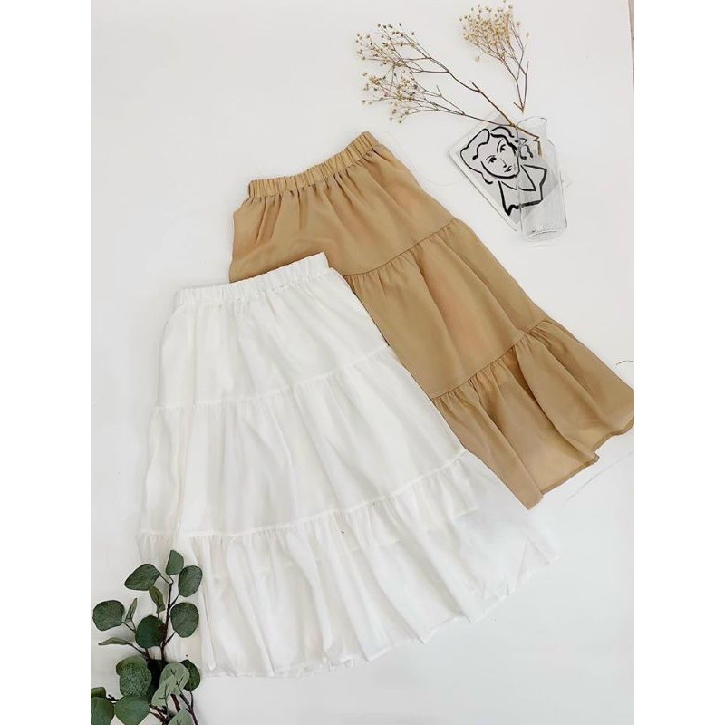 Chân Váy Nữ 🦋 Chân váy Vintage 2 lớp Siêu Xinh 3 màu 🦋 | BigBuy360 - bigbuy360.vn