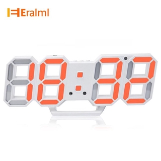 Đồng Hồ Điện Tử Treo Tường Có Lịch 3d Đơn Giản Cho Phòng Khách