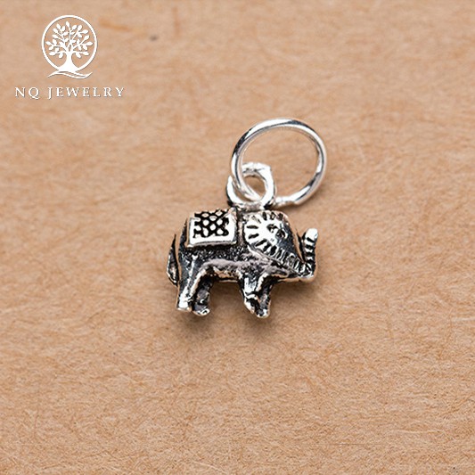 Charm bạc hình con voi nhỏ treo - NQ Jewelry