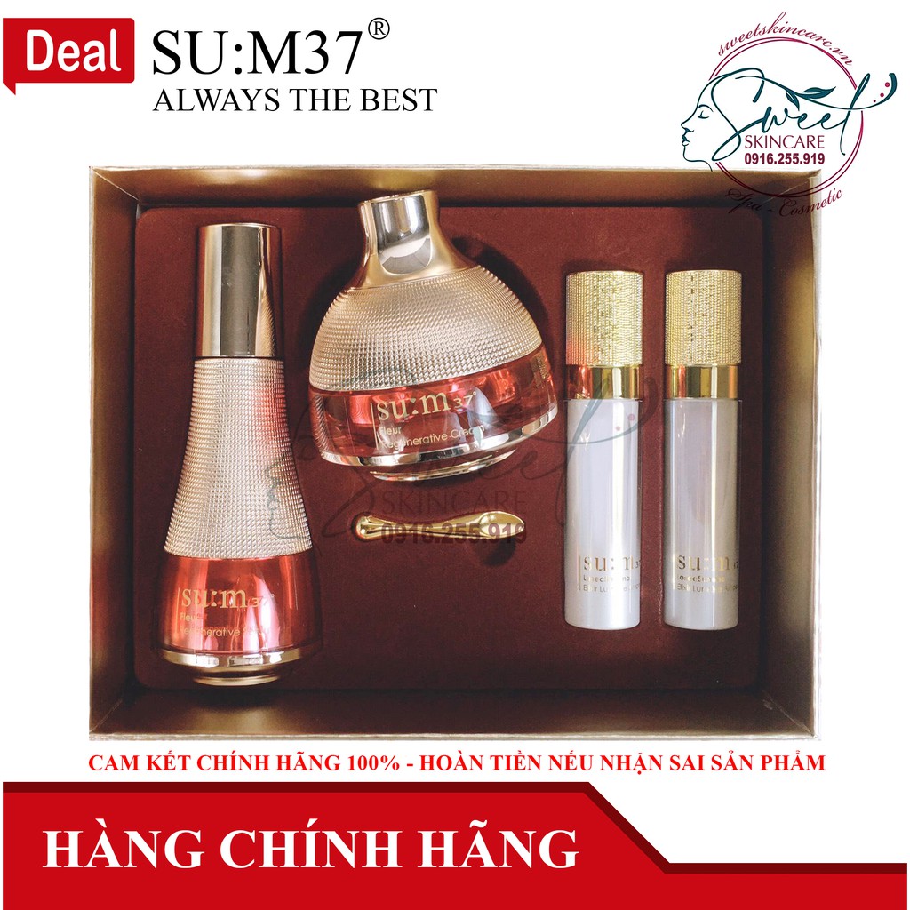 Bộ Dưỡng Da Cao Cấp Su:m37 Flawless Regenerating Special dưỡng trắng chống lão hoá[Sum37]