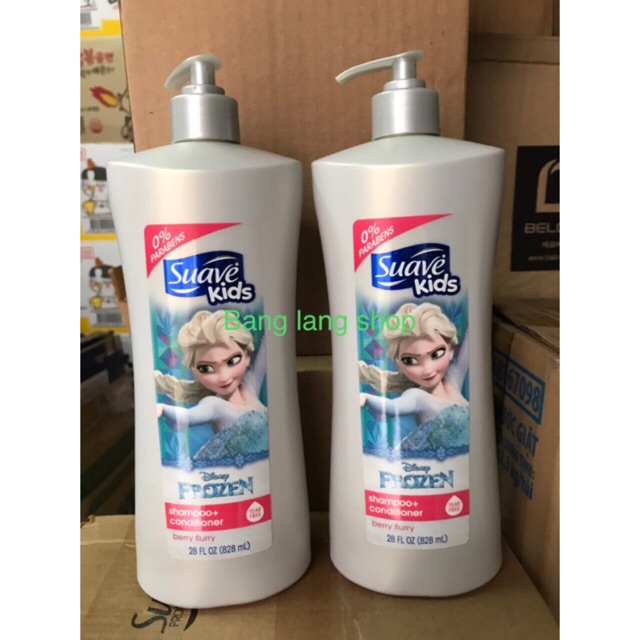 SỮA TẮM, GỘI VÀ XẢ CHO TRẺ EM SUAVE KIDS CAO CẤP 828ML