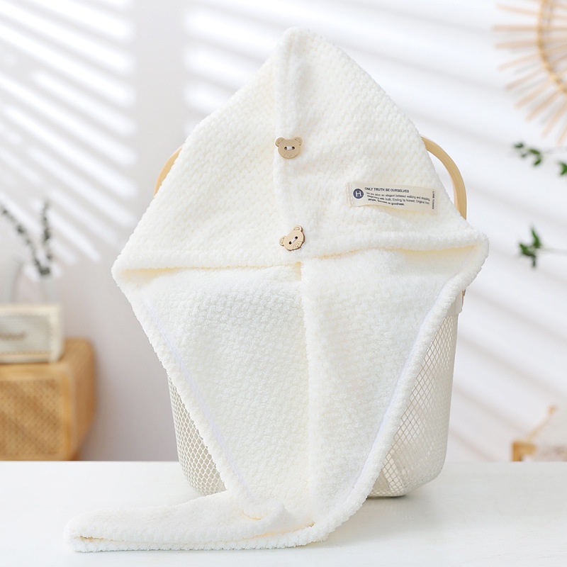 Khăn Quấn Tóc Bằng Sợi Micro Thấm Hút Nước Tiện Dụng Cho Nữ