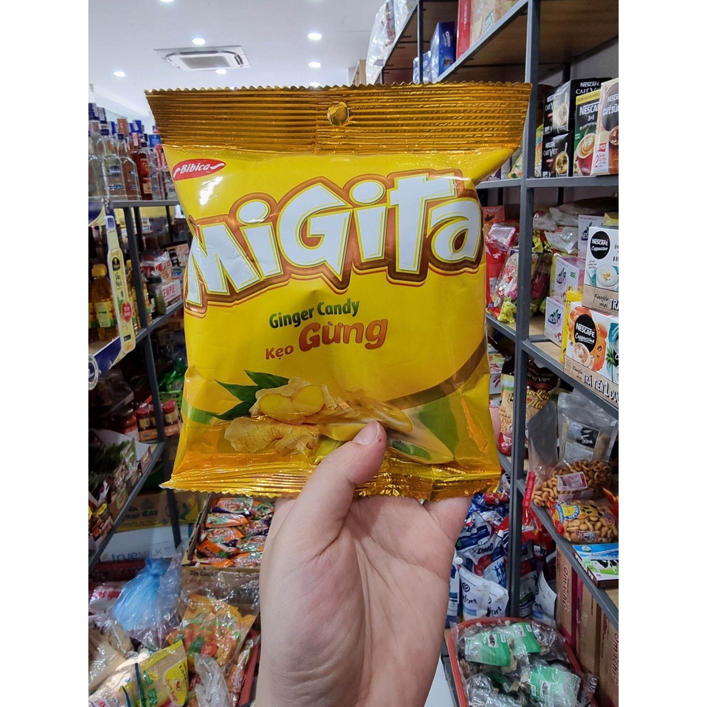 COMBO 5 GÓI KẸO GỪNG MIGITA - gói 70gr