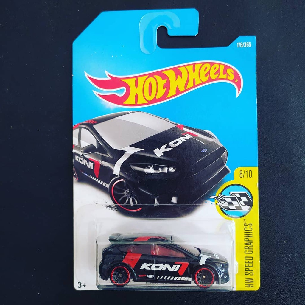 Hot Wheels Mô Hình Đồ Chơi Xe Hơi Ford Focus Rs Black Koni (max.1)