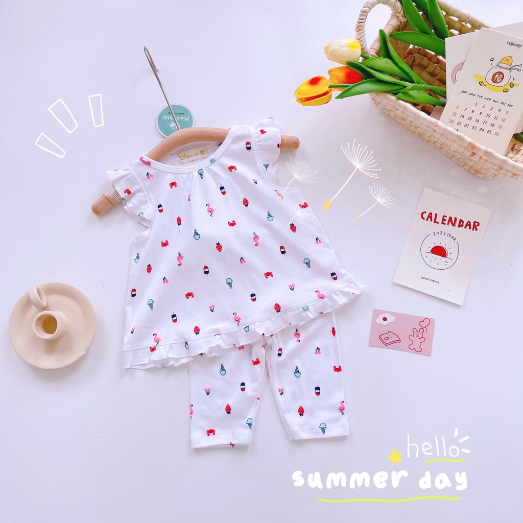 ( Bảng 1 ) Bộ ngố lửng phối bèo cho bé gái.