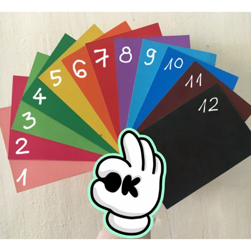 Set 20 tờ Giấy màu bìa cứng A4 - 230 gsm