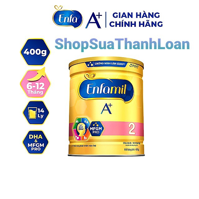 [HSD T9-2022] Sữa bột Enfamil A+ 2 (400g)