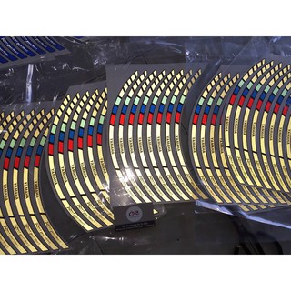 Tem dán Viền chỉ mâm phản quang