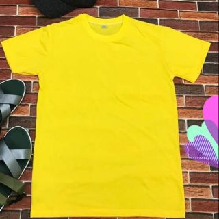 Áo thun trơn màu vàng