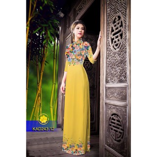 Vải Áo Dài Tằm Ý, Lụa Nhật  KAD243