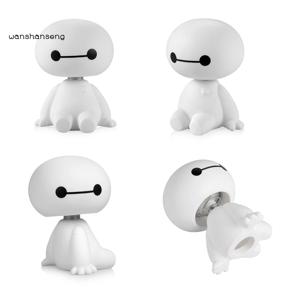 ☺Đồ trang trí Nhân Vật Baymax Lắc Đầu Dễ Thương Trang Trí Bảng Điều Khiển Xe Hơi