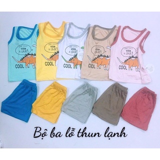 xả bộ ba lỗ thun lạnh peptit cho bé