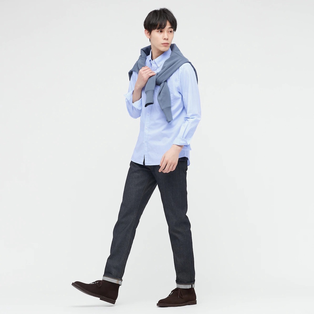 [Auth] Áo sơ mi cotton cực mịn Nam Uniqlo - Nhật Bản