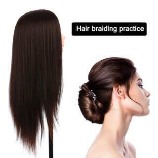 [90%Tóc Thật]Đầu Manocanh Cho Thợ Tóc