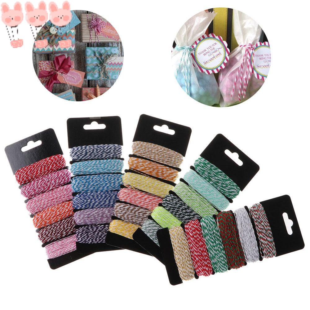 Cuộn Dây Cotton 4 Lớp Màu Sắc Thời Trang Dùng Trang Trí Tiệc Cưới / Sinh Nhật DIY