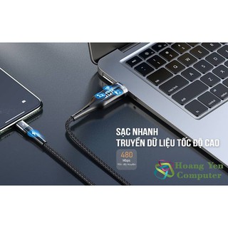 Cáp Sạc TYPE C Thông Minh Remax RC-096a Cho Android ( Hiển thị dòng sạc, Cài Giừ Tự Ngắt) - BH 6 Tháng 1 đổi 1