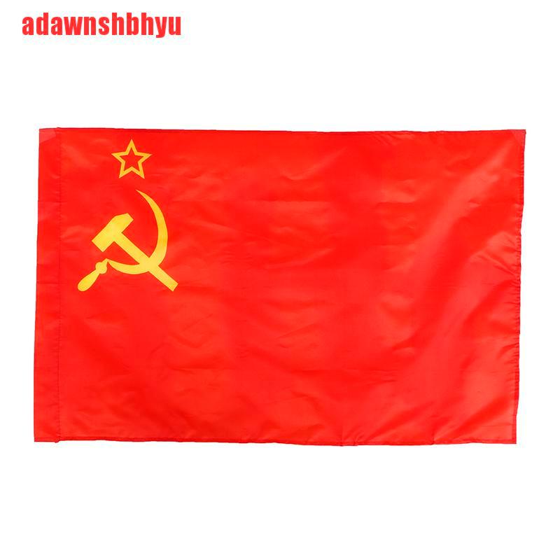 [adawnshbhyu]60*90cm Red CCCP Union of Soviet Socialist Republics USSR Flag Banner Home Decor