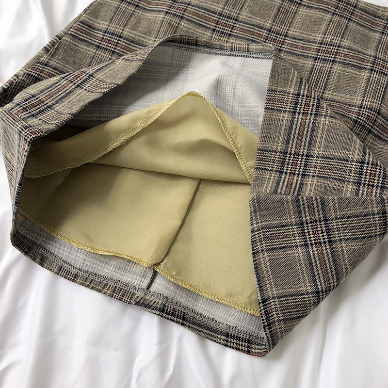 Bộ Áo Khoác Blazer + Áo Hai Dây Dệt Kim + Chân Váy Ca Rô Xinh Xắn Dành Cho Nữ | BigBuy360 - bigbuy360.vn