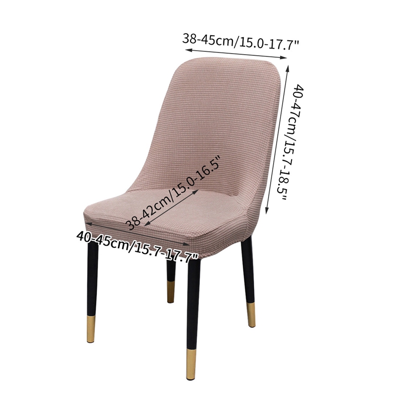 Solid Jacquard Chair Covers Elastic Spandex Sloping Chair slipcover Wedding Dining Stretch Seat Covers