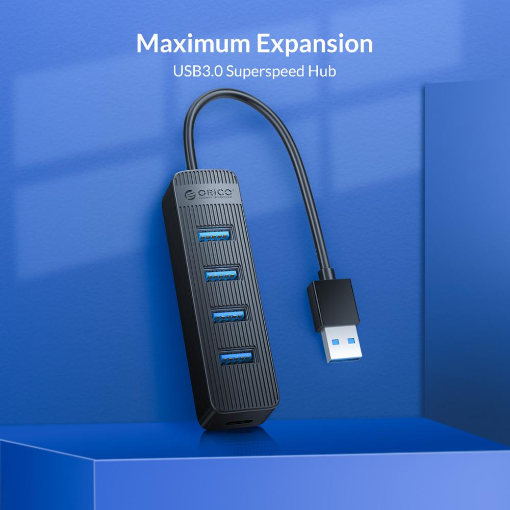 ORICO Bộ chia cổng USB 3.0 Bộ Chia HUB Phụ Kiện Máy Tính Mở Rộng 4 Cổng Type-C Tốc Độ Cao(TWU3-4A)