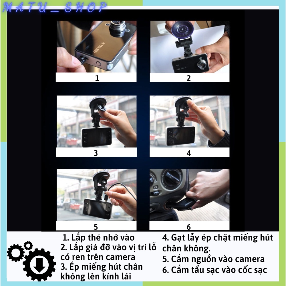 Camera hành trình ô tô giá rẻ full HD, cam hanh trinh mini