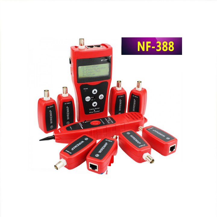 Máy test tín hiệu cáp mạng đo chiều dài cáp chính hãng Noyafa NF-388