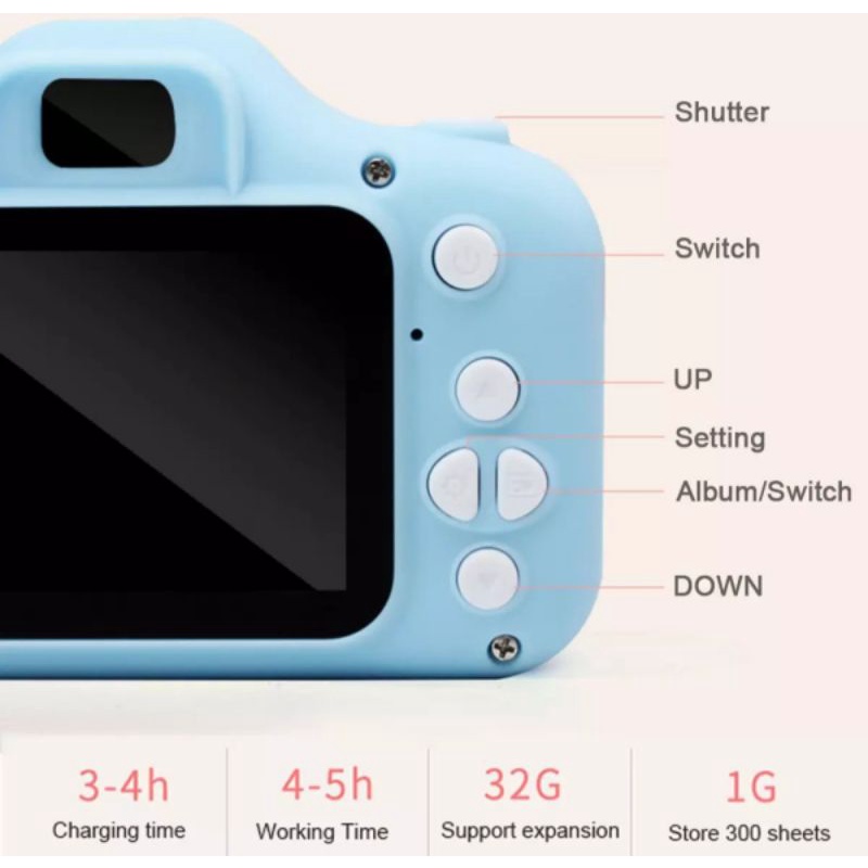 •••HCM••• Máy Ảnh Kỹ Thuật Số Mini Kids 13MP 720P Dành Cho Trẻ Em | BigBuy360 - bigbuy360.vn