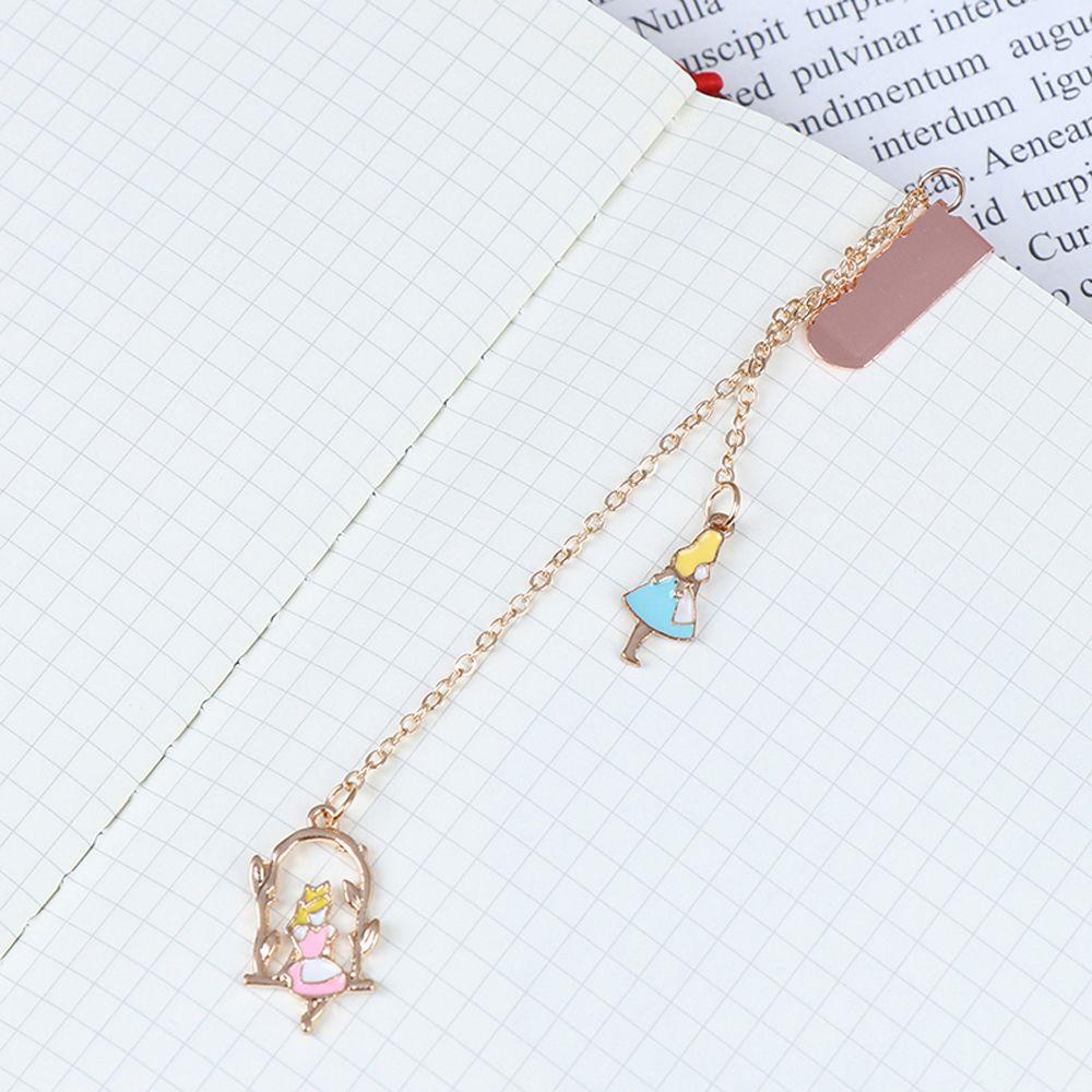 Kẹp Giấy Đánh Dấu Trang Sách Mặt Dây Chuyền Văn Phòng Phẩm
