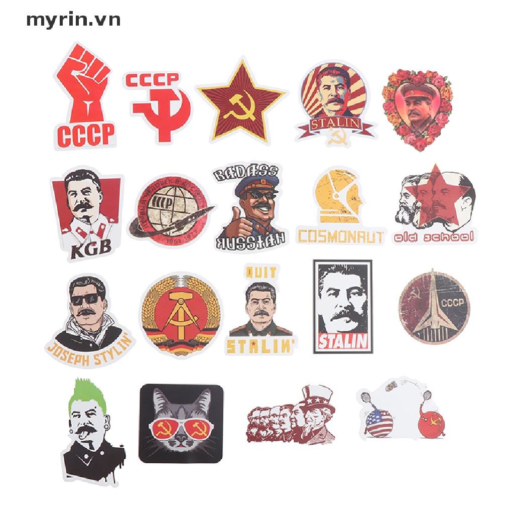 Set 50 Sticker Dán Ván Trượt Trang Trí