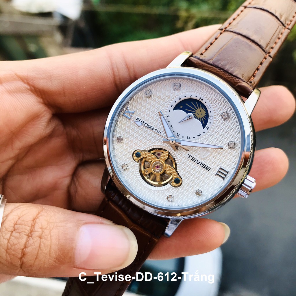 [Giảm sốc] ĐỒNG HỒ NAM AUTOMATIC TEVISE T612  CAO CẤP- Tặng vòng tỳ hưu đá may mắn