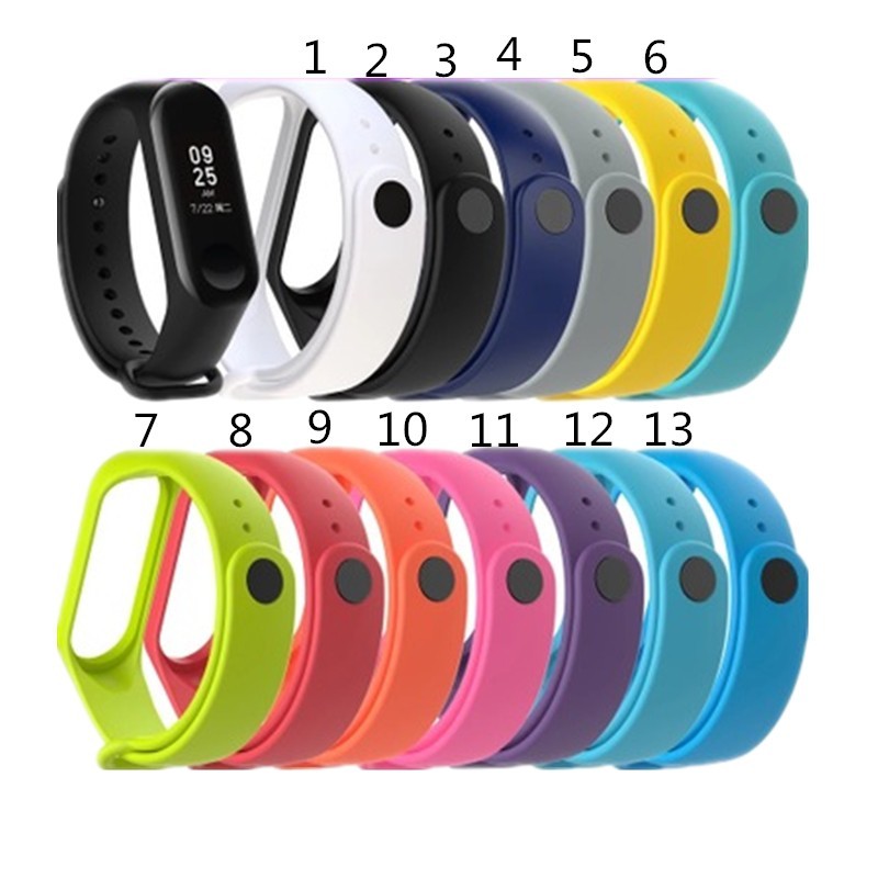 Dây đeo silicon thay thế thời trang cho for Xiaomi Miband 3 4