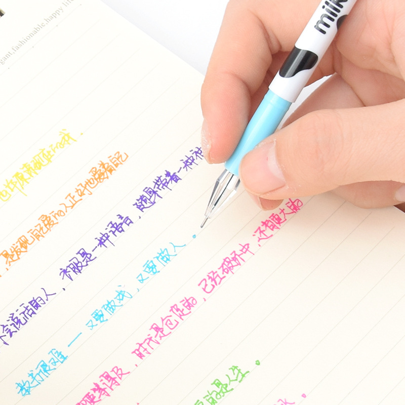 Màu sắc dễ thương Bút gel Hàn Quốc Bút gel 12 màu kim cương Phim hoạt hình sáng tạo Bút học sinh Bút đánh dấu đầy màu sắc Bút vẽ Đồ dùng văn phòng phẩm