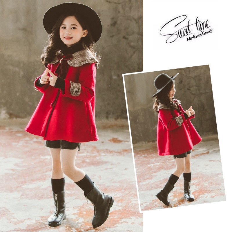áo dạ size nhỡ cho bé gái .