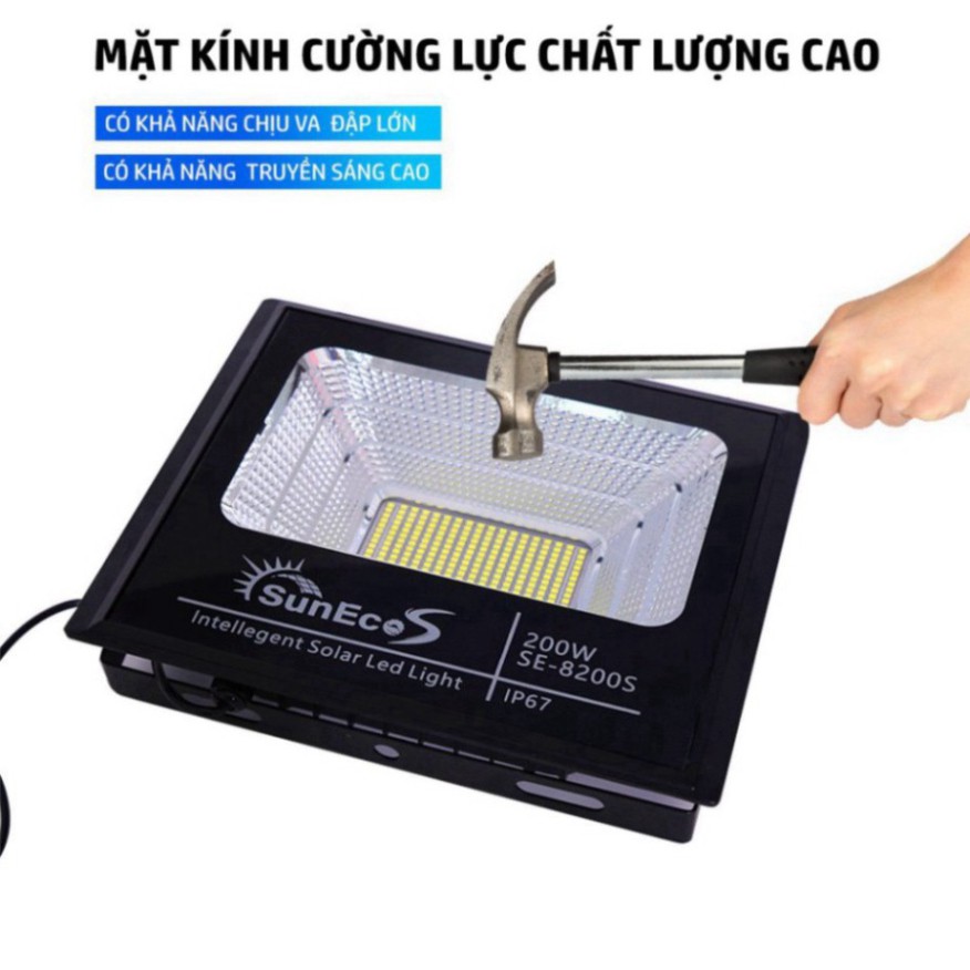 Đèn năng lượng mặt trời 65W Suneco, đèn led năng lượng mặt trời, chống nước IP67, Bảo hành 24T, Bảo hành 24 tháng