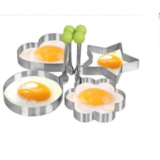 Bộ 4 khuôn inox chiên trứng chiên bánh