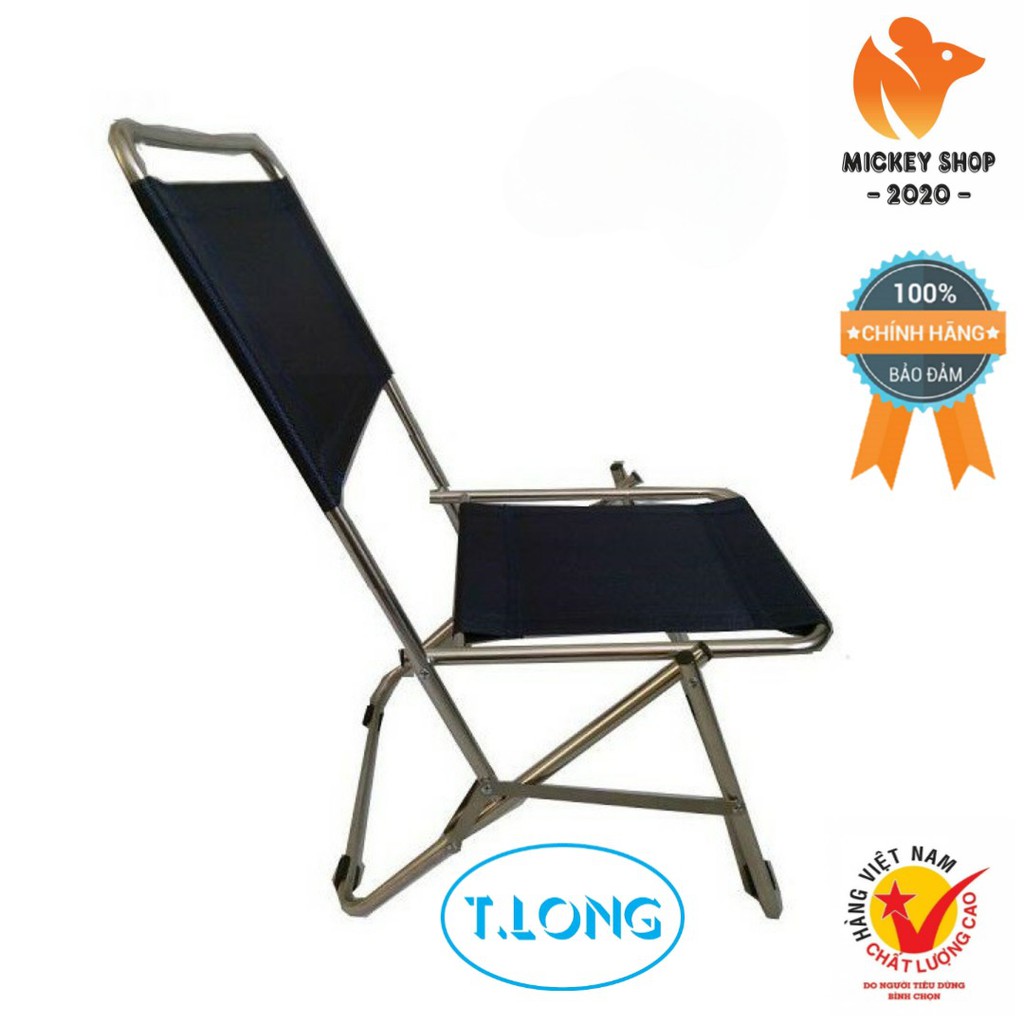 [ TIỆN DỤNG ] Ghế xếp Inox Thanh Long cỡ trung GXI-L01 (44 x 42 x 66 cm)