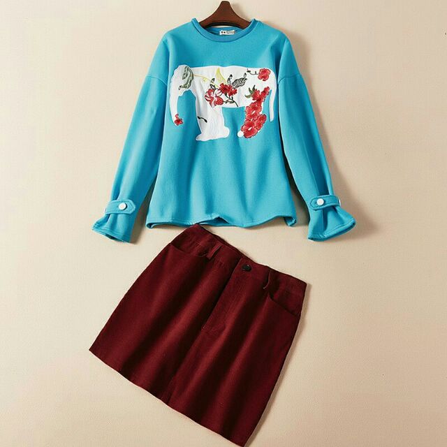 [CÓ SẴN -Có Ảnh Thật] Set áo váy ulzzang