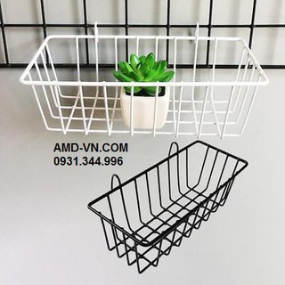 Rỗ nhựa cài lưới trang trí decor, treo ảnh-RLPE09