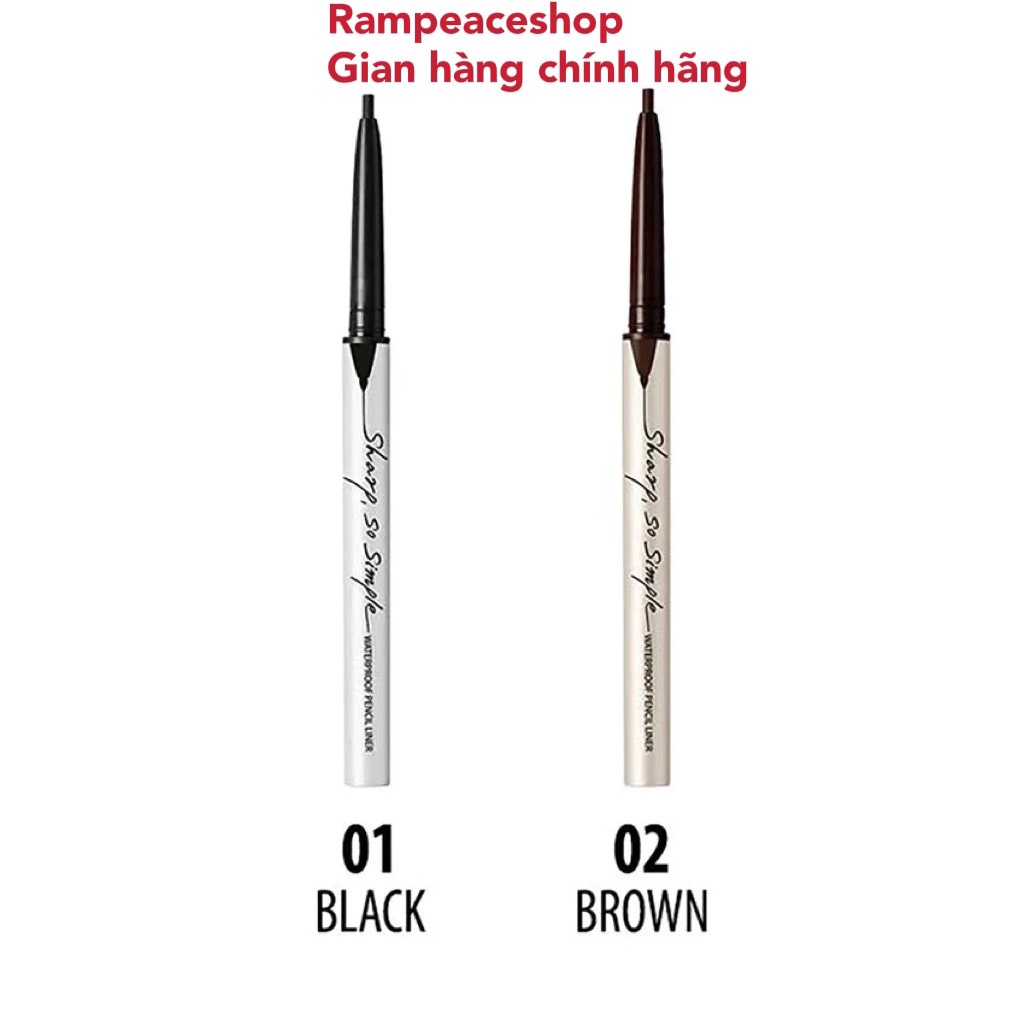Chì Kẻ Mắt Clio Sharp So Simple Waterproof Pencil Liner