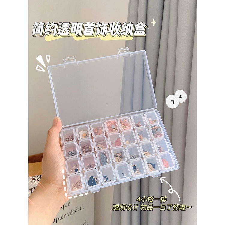 Hộp Trong Suốt Đựng Trang Sức 28 Ngăn Tiện Lợi